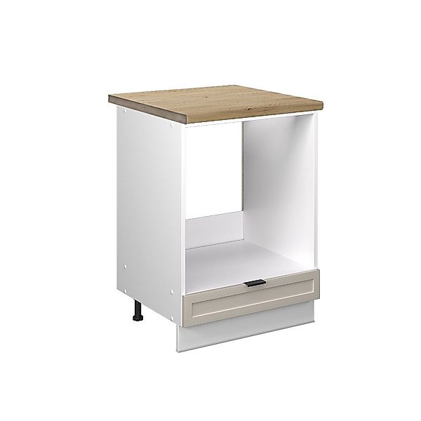 Vicco Herdumbauschrank Fame-Line, GrauBeige/Weiß, 60 cm, günstig online kaufen
