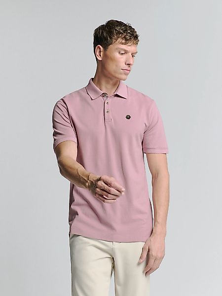 NO EXCESS Poloshirt "No Excess Poloshirt Polo Pique Garment Dyed" günstig online kaufen
