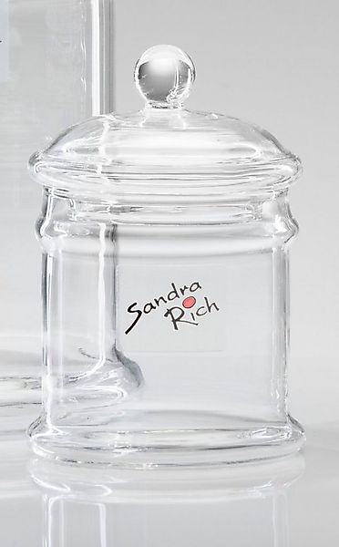 Sandra Rich Dekovase Glas Bonboniere Tin Zylinder von Sandra Rich günstig online kaufen