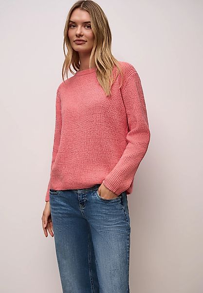 STREET ONE Strickpullover mit U-Boot-Ausschnitt günstig online kaufen