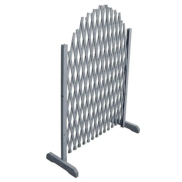 vidaXL Rankgitter Massivholz Tanne 1,8x1 m Grau 310036 günstig online kaufen