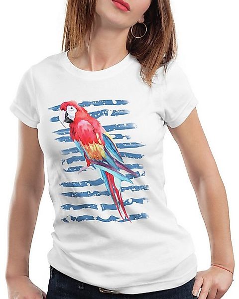 style3 T-Shirt Tropischer Sommer papagei ara regenwald vogel vögel günstig online kaufen