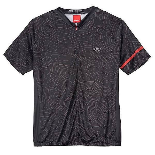 north 56 4 Rundhalsshirt North 56°4 Sport Radtrikot schwarz gemustert XXL günstig online kaufen