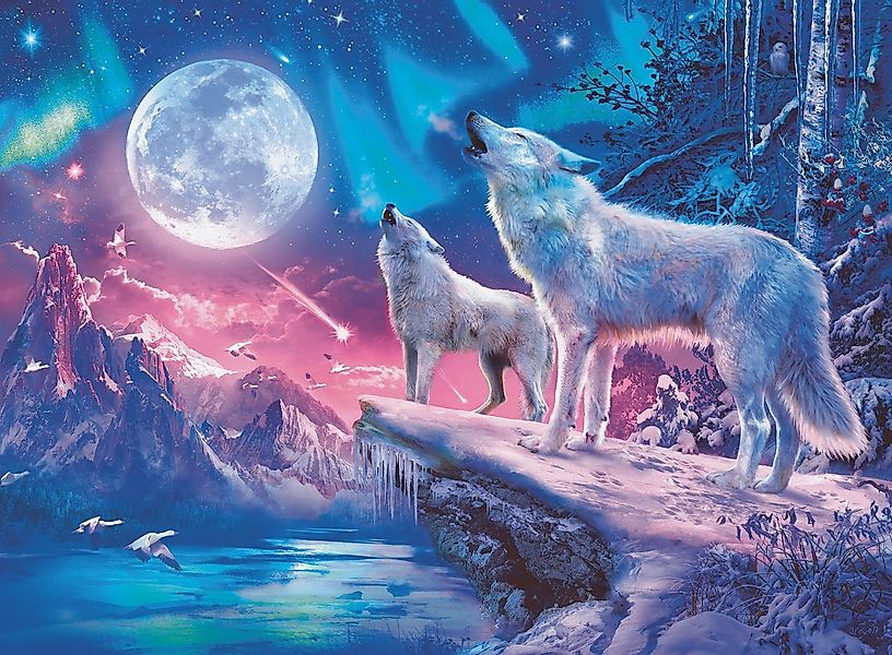 Ravensburger Verlag GmbH Puzzle Wolf im Nordlicht, Puzzleteile günstig online kaufen