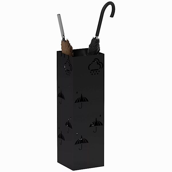 HOMCOM Schirmständer Regenschirmhalter mit 4 Haken, günstig online kaufen