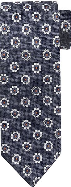 Suitable Krawatte Seide Blumen Navy - günstig online kaufen