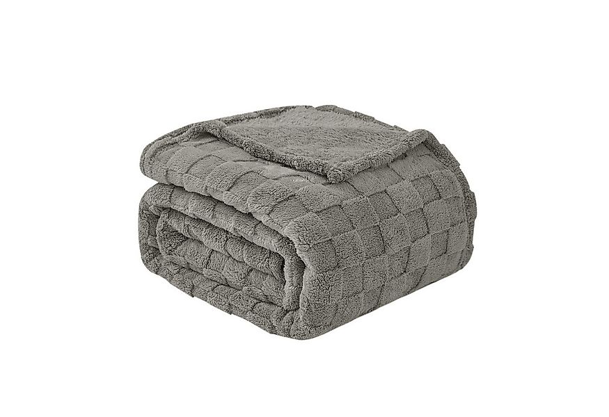 Good Nite Tagesdecke Gemütliche Fleecedecke - flauschig & kariert für alle günstig online kaufen