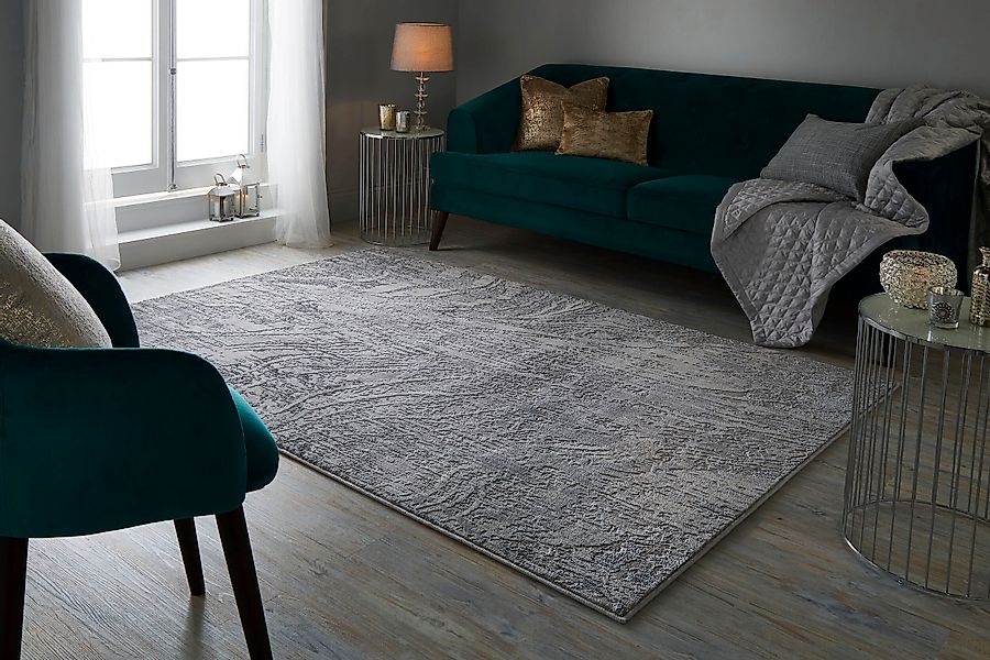 FLAIR RUGS Teppich »Arissa« rechteckig 7 mm Höhe Glanzeffekt, Schrumpf-Garn günstig online kaufen