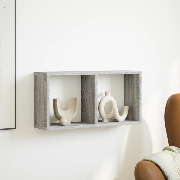 vidaXL Regal Wandschrank 60x16x30 cm Grau günstig online kaufen