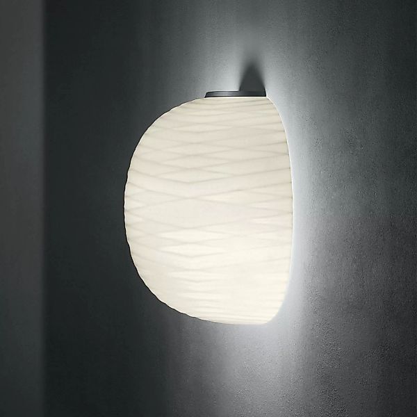 Foscarini Gem semi Wandleuchte aus Glas, grafit günstig online kaufen