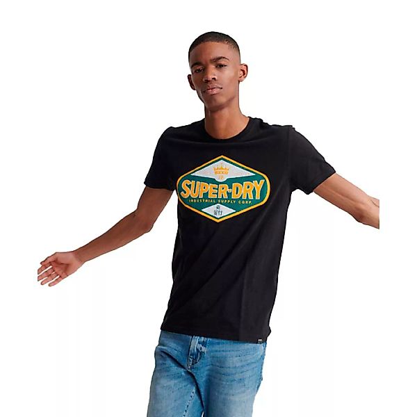 Superdry Motor Kurzarm T-shirt M Black günstig online kaufen