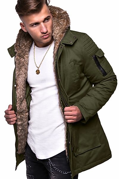 behype Parka "GK-1", mit Kunstpelz günstig online kaufen