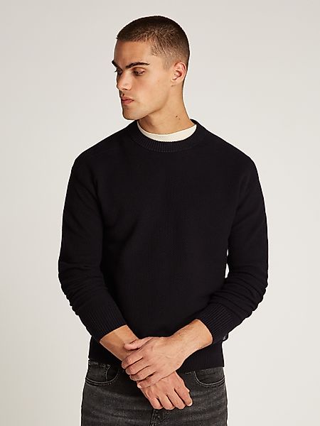 Calvin Klein Jeans Rundhalspullover CASUAL TEXTURE günstig online kaufen