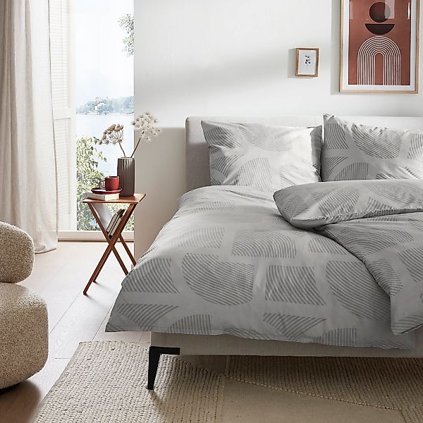 bugatti Bettwäsche "Satinbettwäsche bugatti" 2 Stk. mit abstraktem Muster günstig online kaufen