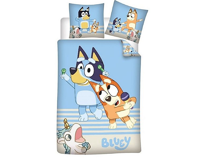 Bluey Bettwäsche Set – 1x Deckenbezug 140 x 200 cm & 1x Kissenbezug 65 x 65 günstig online kaufen