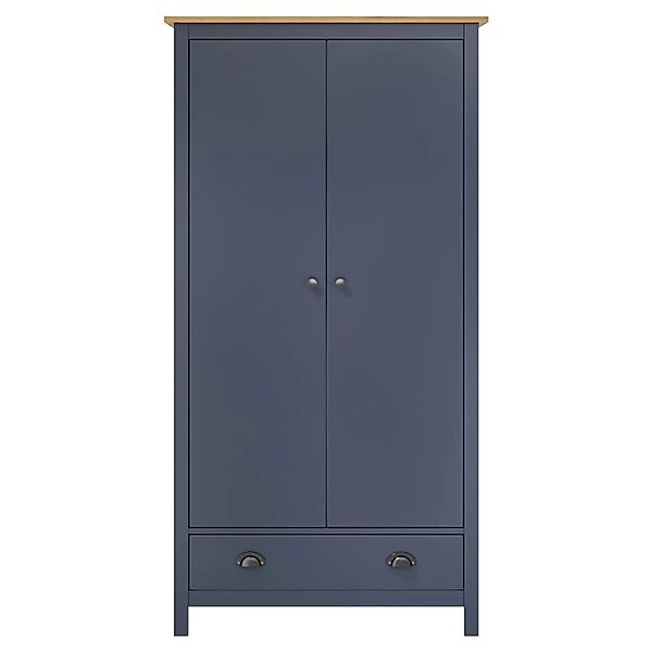vidaXL Kleiderschrank mit 2 Türen Hill Grau 89x50x170 cm Kiefernholz günstig online kaufen