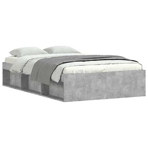 vidaXL Bett, Bettgestell Betongrau 120x200 cm günstig online kaufen