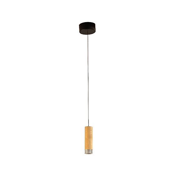 LED-Pendellampe Shine-Wood, Ø 13 cm Eiche/schwarz Holz/Acryl günstig online kaufen