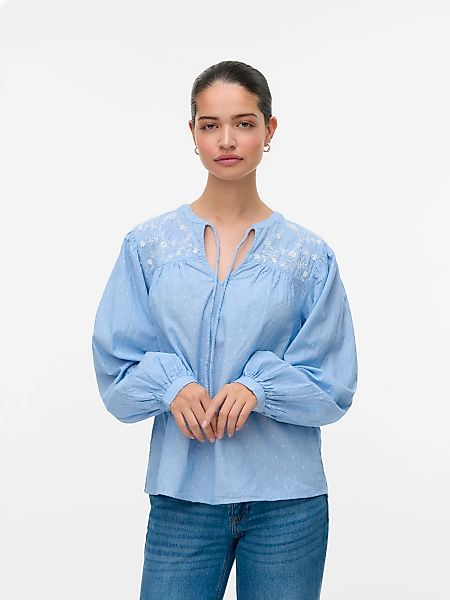 Vero Moda Blusenshirt "VMNIKA LS TOP WVN GA NOOS" günstig online kaufen