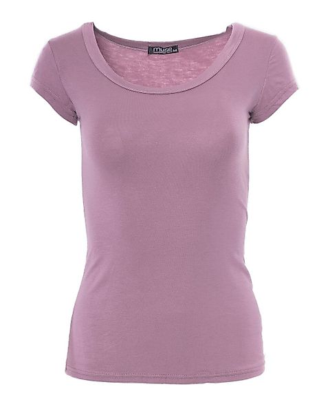 Muse T-Shirt Basic Kurzarm T-Shirt Skinny günstig online kaufen