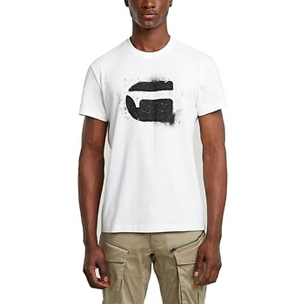 G-STAR T-Shirt Spray G Logo mit Rundhals günstig online kaufen