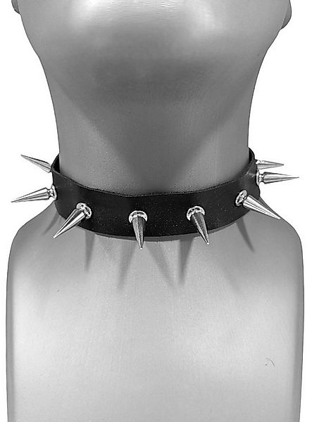 Metamorph Textilband Halsband Nietenkranz, Kunstlederhalsband mit spitzen N günstig online kaufen
