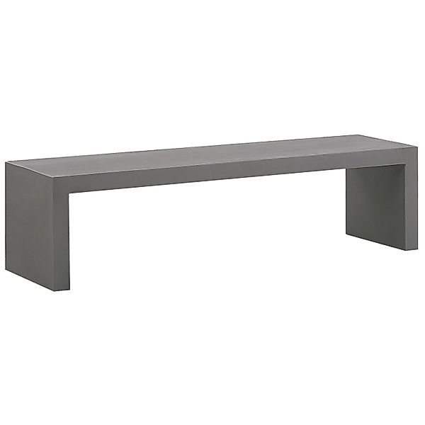 Beliani Gartenbank Grau 40x150x40 günstig online kaufen