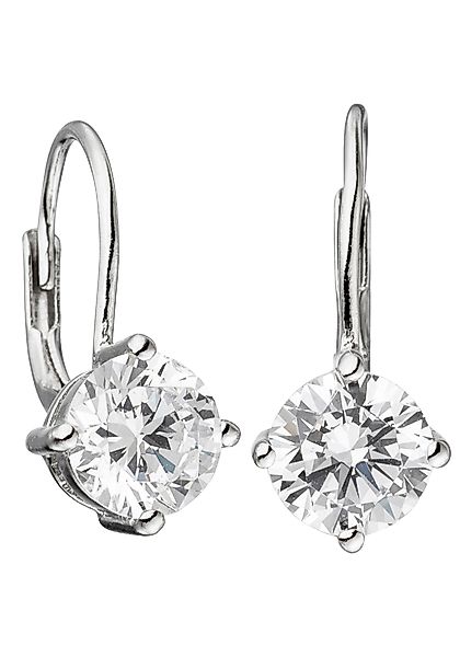 JOBO Paar Ohrhänger "Ohrringe mit Zirkonia", quadratisch 925 Silber günstig online kaufen