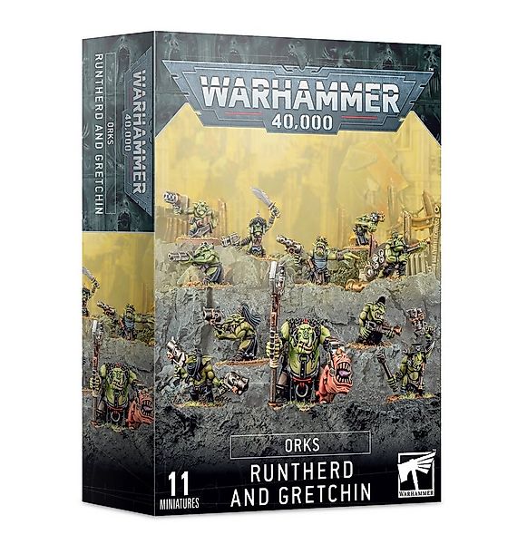 Games Workshop Spielfigur Warhammer: 40k Orks: Runtherd & Gretchin günstig online kaufen