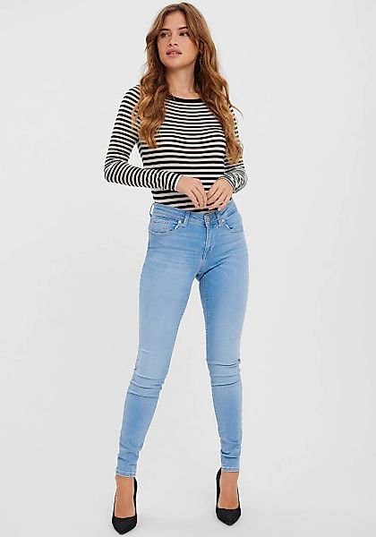 Vero Moda Skinny-fit-Jeans "VMLUX MR SLIM JEANS RI371" günstig online kaufen