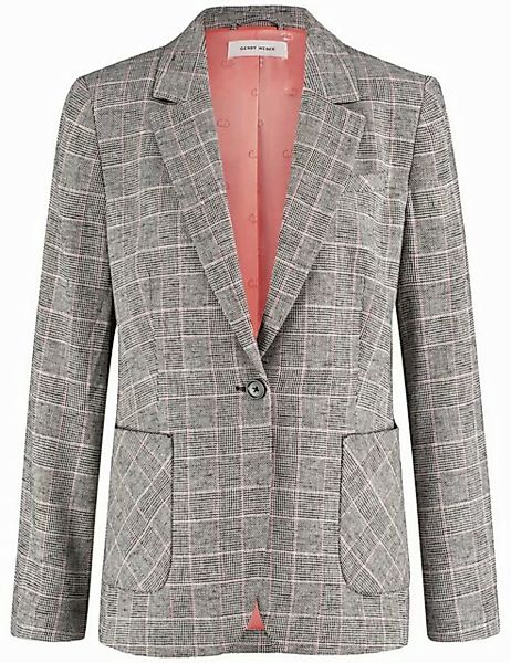 GERRY WEBER Jackenblazer Taillierter Blazer mit Glencheck Muster günstig online kaufen