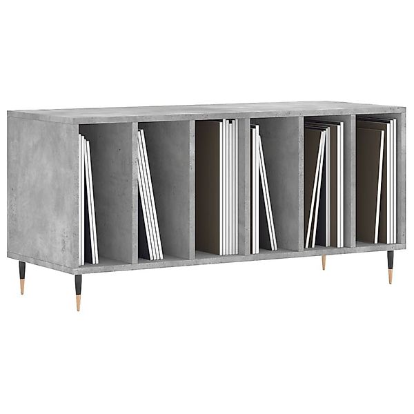 vidaXL Media-Regal Plattenschrank Betongrau 100x38x48 cm günstig online kaufen