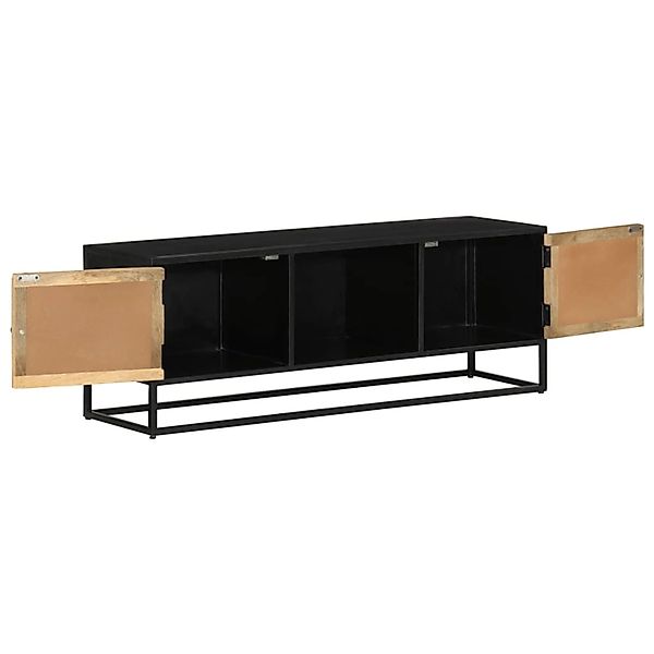 VidaXL TV-Schrank 110x30x40 cm Massivholz Mango und Eisen günstig online kaufen