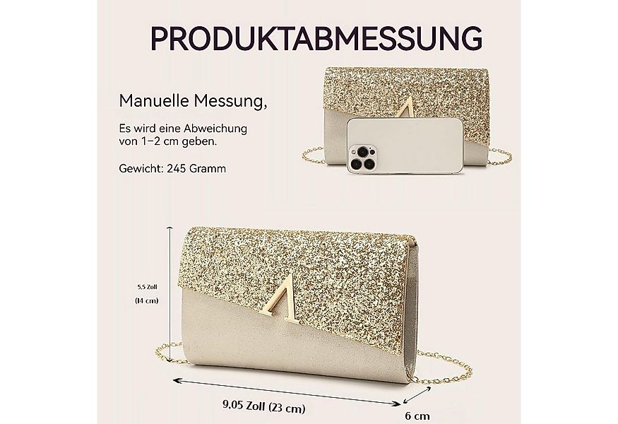 Bextsrack Abendtasche Elegante Clutch für Damen, stilvolle Abendtasche, Ums günstig online kaufen