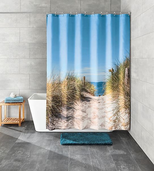 Kleine Wolke Duschvorhang Borkum Breite 180 günstig online kaufen