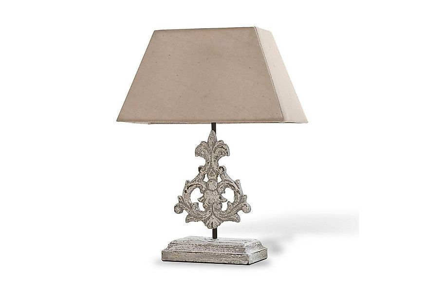 Mirabeau Tischleuchte Tischlampe Poème leinen/antikweiß günstig online kaufen