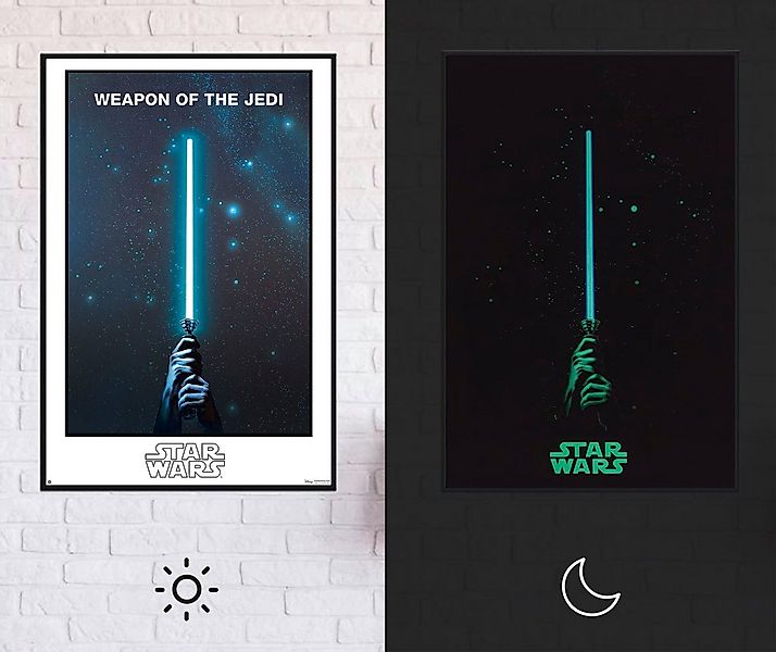Close Up Poster Star Wars Poster Weapon of the Jedi Glow-In-The-Dark 61 x günstig online kaufen