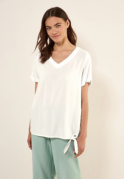 Cecil Kurzarmbluse in Unifarbe günstig online kaufen