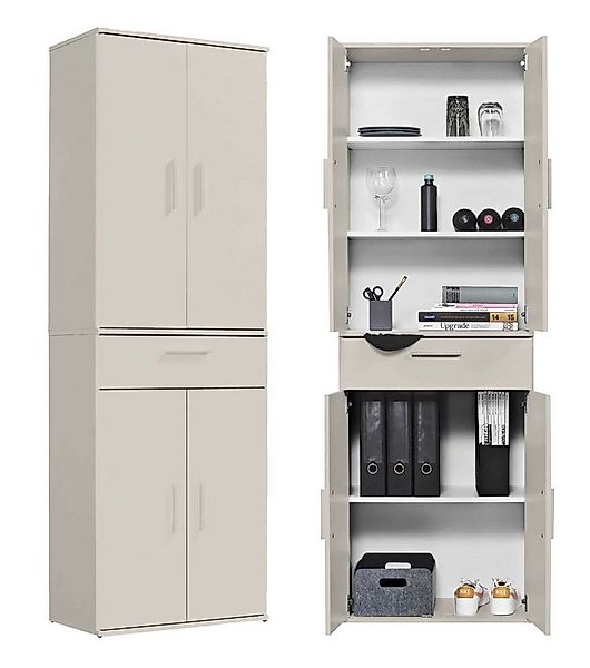 mokebo Mehrzweckschrank Der Praktische (60x180 cm, mit Schublade) Büroschra günstig online kaufen