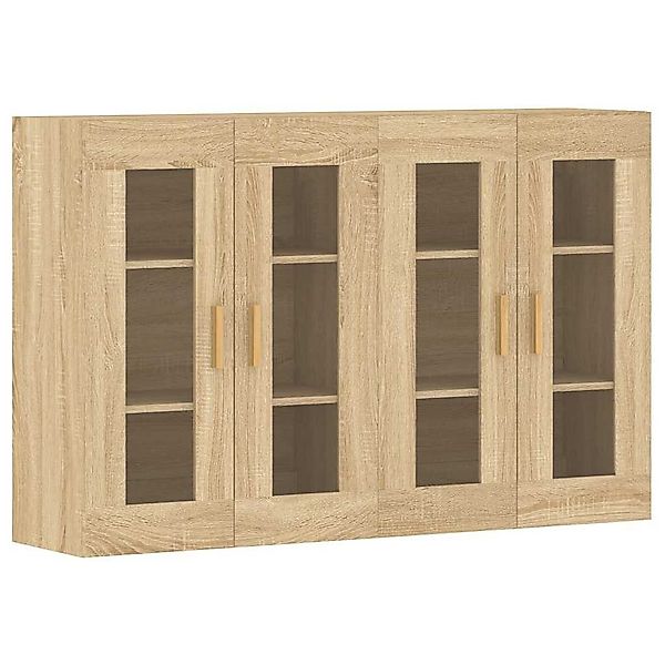 vidaXL Sideboard Wandschränke 2 Stk. Sonoma-Eiche günstig online kaufen