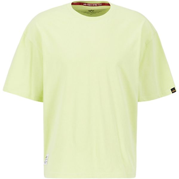 Alpha Industries  T-Shirt Logo Backprint T-Shirt - Arctic Lime günstig online kaufen