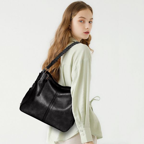 TAN.TOMI Schultertasche Handtasche Damen Shopper Lederimitat günstig online kaufen