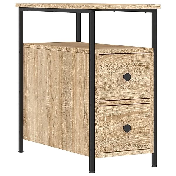 vidaXL Nachttisch Sonoma-Eiche 30x60x60 cm Holzwerkstoff Modell 1 günstig online kaufen