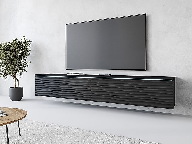 INOSIGN Lowboard Vera, wahlweise mit oder ohne Beleuchtung, gefräste MDF Fr günstig online kaufen