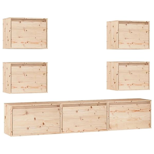 vidaXL TV-Schränke 7 Stk Massivholz Kiefer 3100224 günstig online kaufen