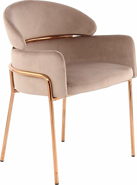 Kayoom Polsterstuhl "Stuhl Corey 125, komfortabler Stuhl,angesagter Retro-L günstig online kaufen