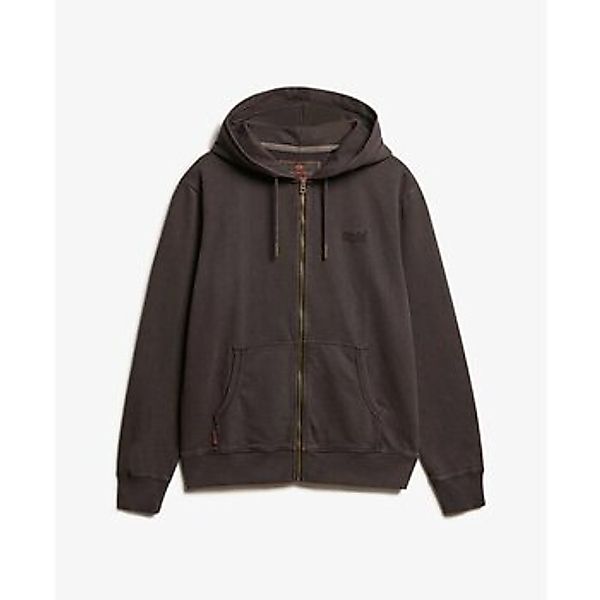 Superdry  Pullover Sweatshirt à capuche délavé zippé à logo  Essential günstig online kaufen