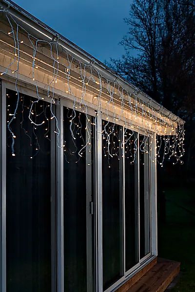 KONSTSMIDE LED-Lichtervorhang, 336 St.-flammig, LED Eisregen Lichtervorhang günstig online kaufen