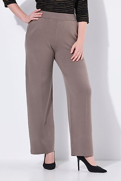 Ulla Popken Funktionshose Strickhose Bügelfalte weites günstig online kaufen