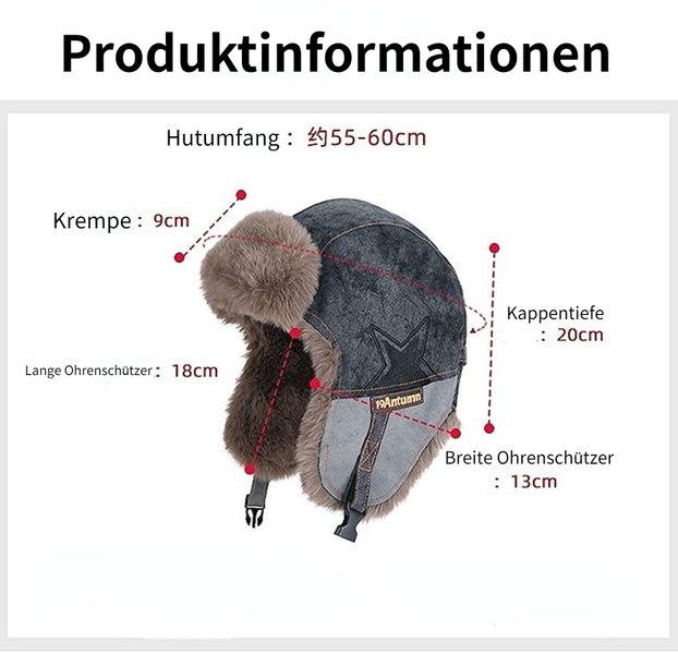 Blusmart Plüschmütze Unisex-Wintermütze (Winddicht, mit Fleece günstig online kaufen